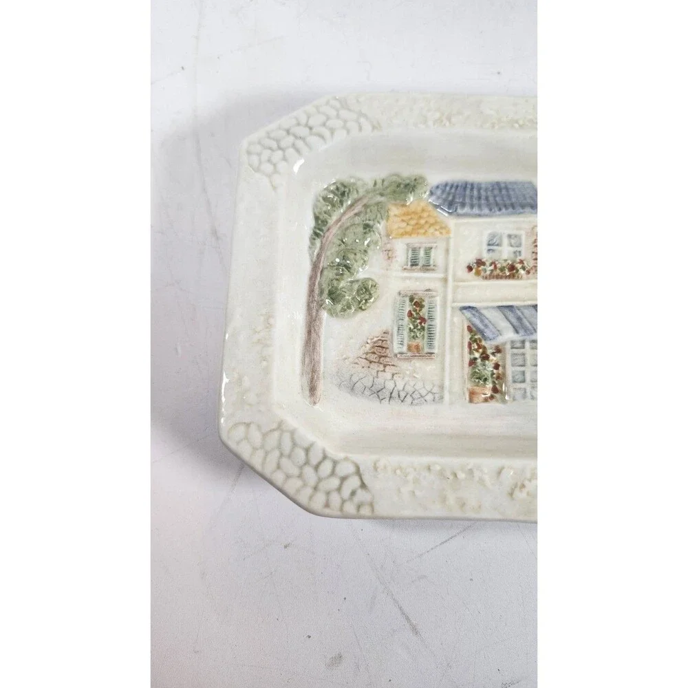 Croscill Village Square Soap Dish Bathroom Accessory New With Tag Multi Use
